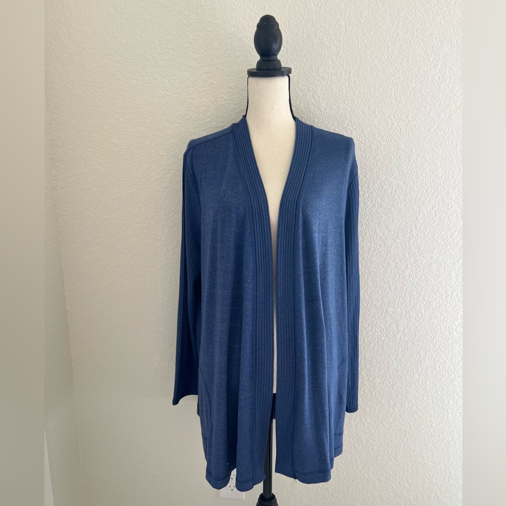 Chico’s Blue Long Sleeve Open Cardigan Soft